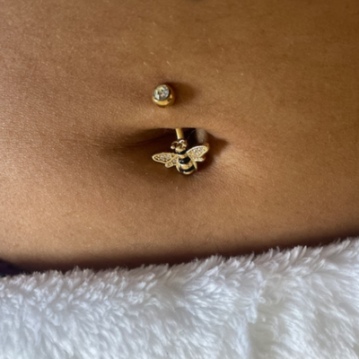 BELLY BUTTON BEE RING