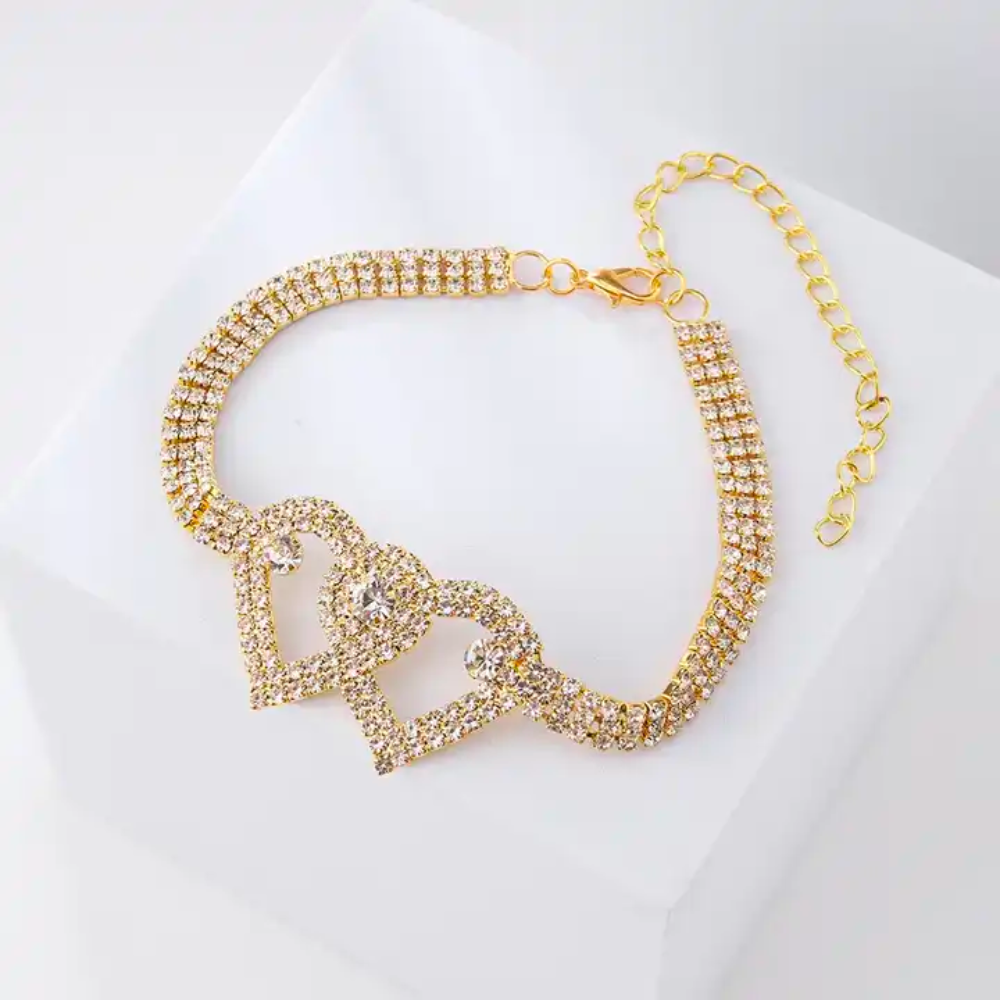 SPARKLING HEART ANKLET