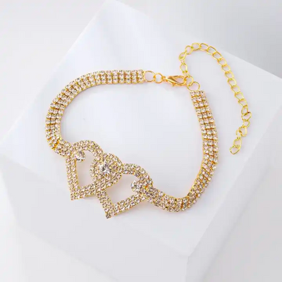 SPARKLING HEART ANKLET