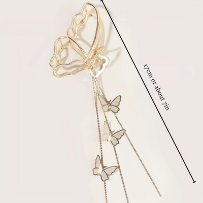 BUTTERFLY TASSEL HAIR CLIP