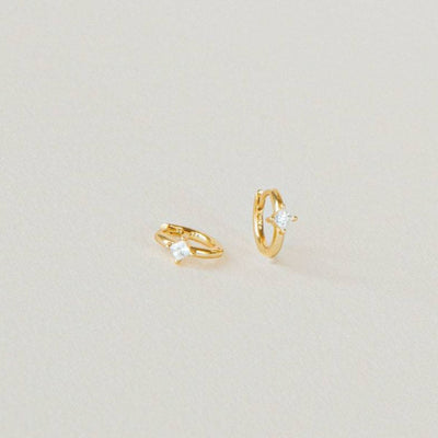 DIAMOND HUGGIE EARRINGS (PAIR)