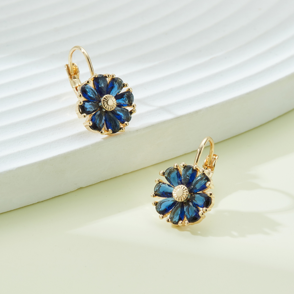 DAISY SAPPHIRE EARRINGS (PAIR)