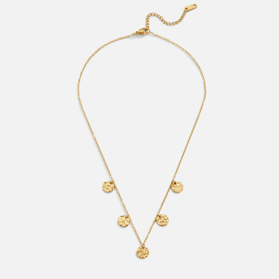 Elodie Hammered Coin  Necklace