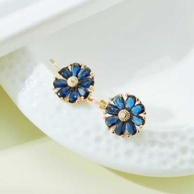 DAISY SAPPHIRE EARRINGS (PAIR)