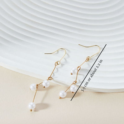 VINTAGE BOHO PEARL EARRINGS (PAIR)