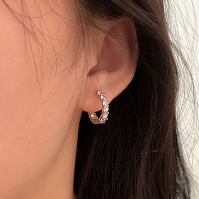 ETERNITY DIAMOND EARRINGS (PAIR)