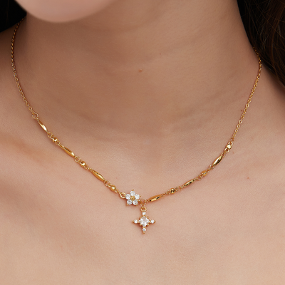 HEAVENLY CROSS NECKLACE