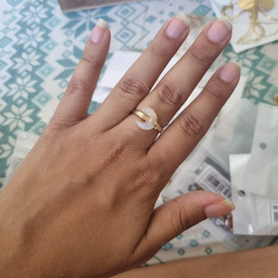 RAINBOW MOONSTONE RING (ADJUSTABLE)