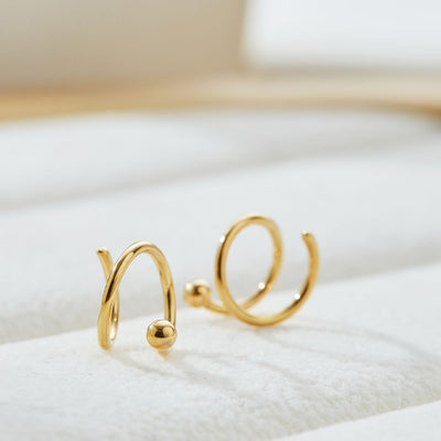 SOPHISTICATED TWIST EARRINGS (PAIR)