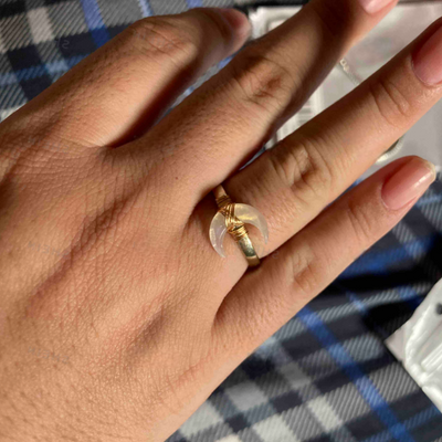 RAINBOW MOONSTONE RING (ADJUSTABLE)