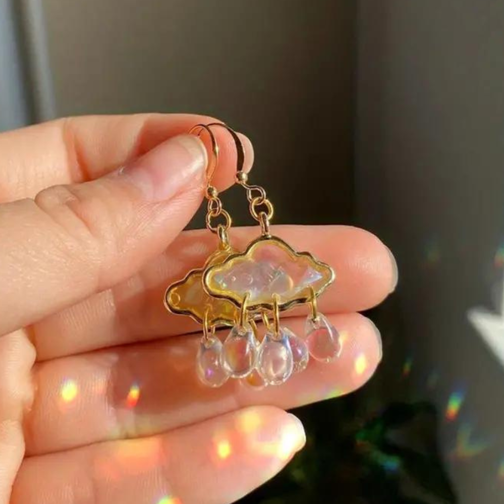 RAIN CLOUD EARRINGS (PAIR)