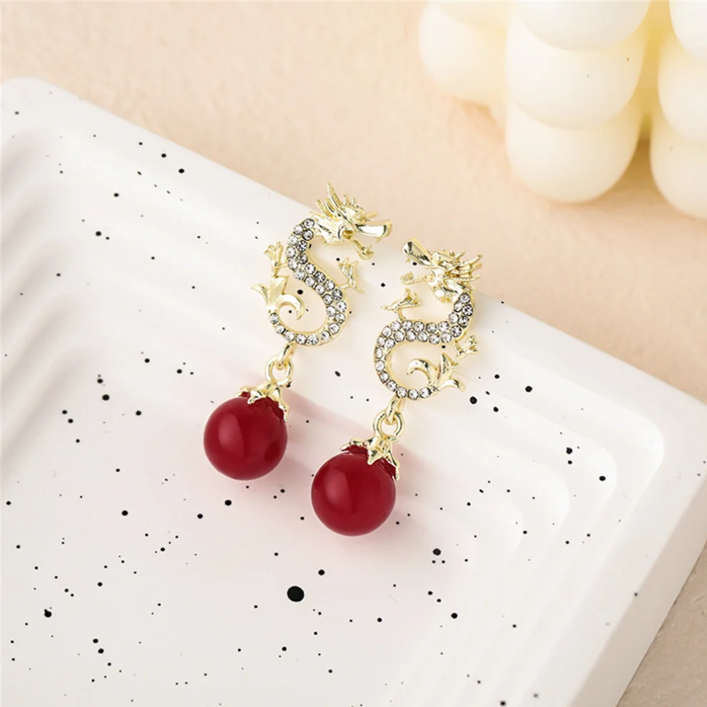 DRAGON FENG SHUI EARRINGS (PAIR)