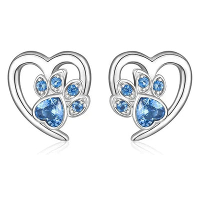 Maisy - Heart-paw earrings