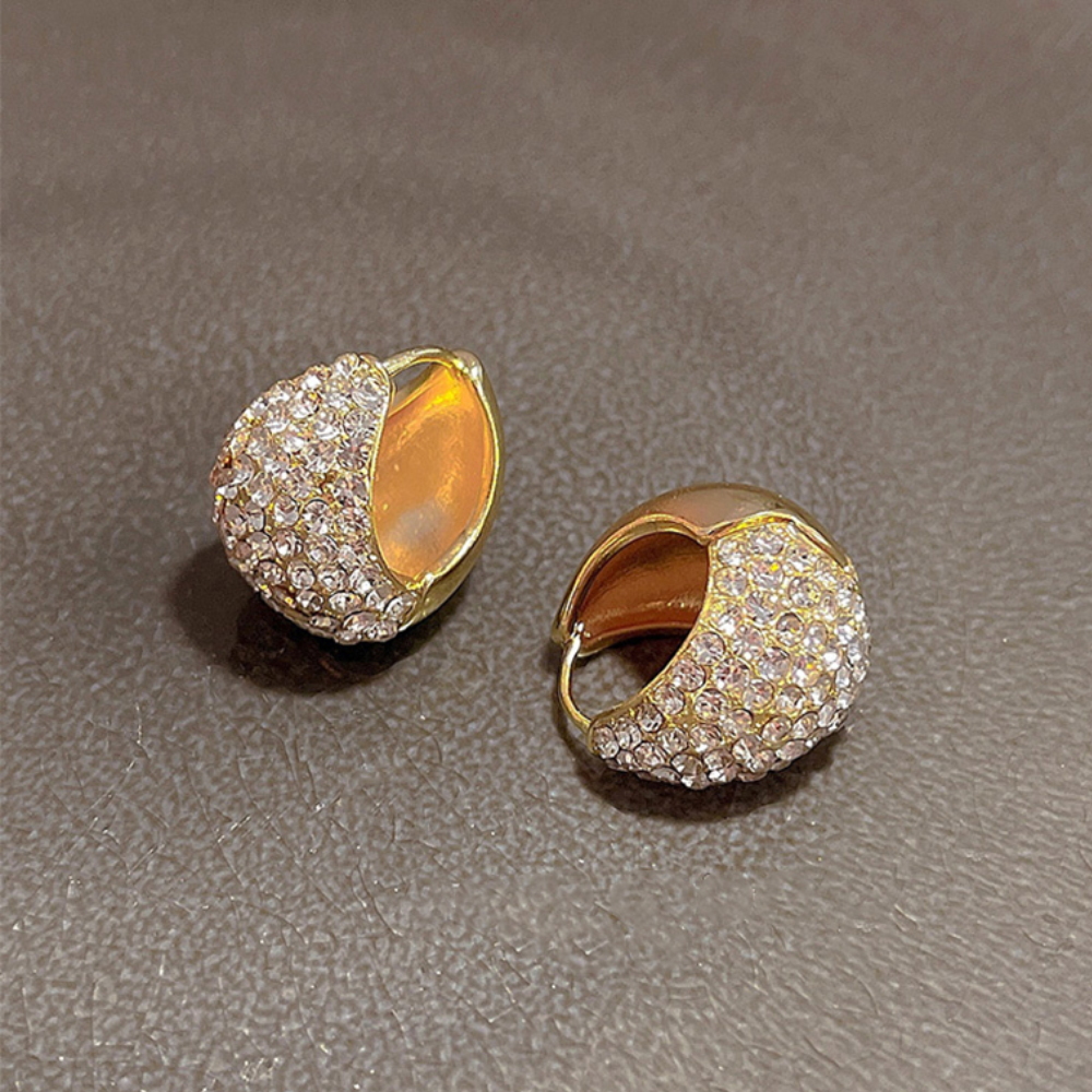 SPARKLING TEARDROP EARRINGS (PAIR)