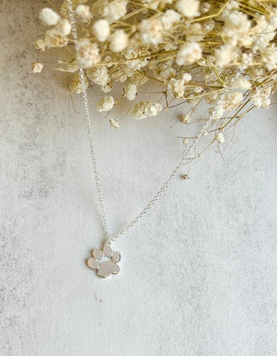 Elegant Silver Paw Necklace – Stainless Steel