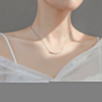 Ina Silver Collarbone Necklace