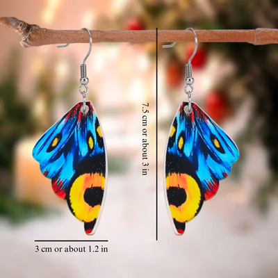 BUTTERFLY WINGS EARRINGS (PAIR)