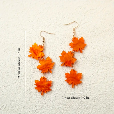MAPLE LEAVES EARRINGS (PAIR)