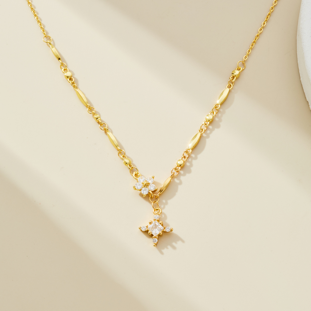 HEAVENLY CROSS NECKLACE