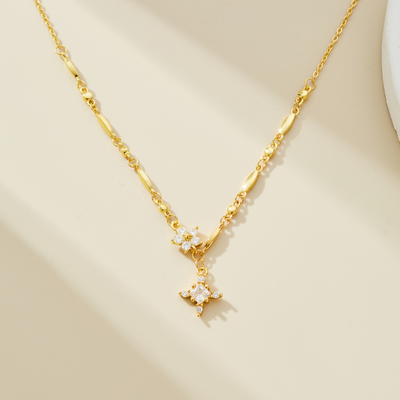 HEAVENLY CROSS NECKLACE