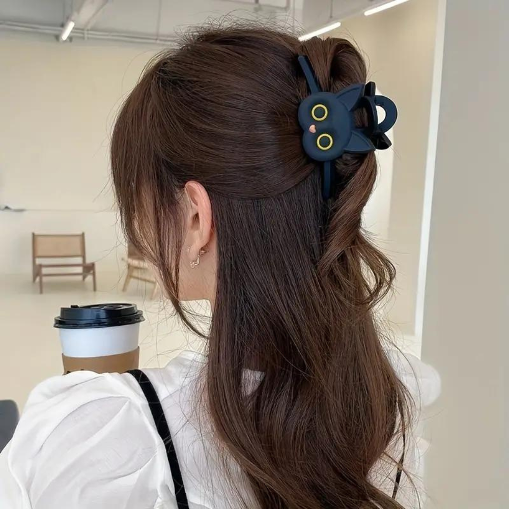 CARTOON CAT HAIR CLIP