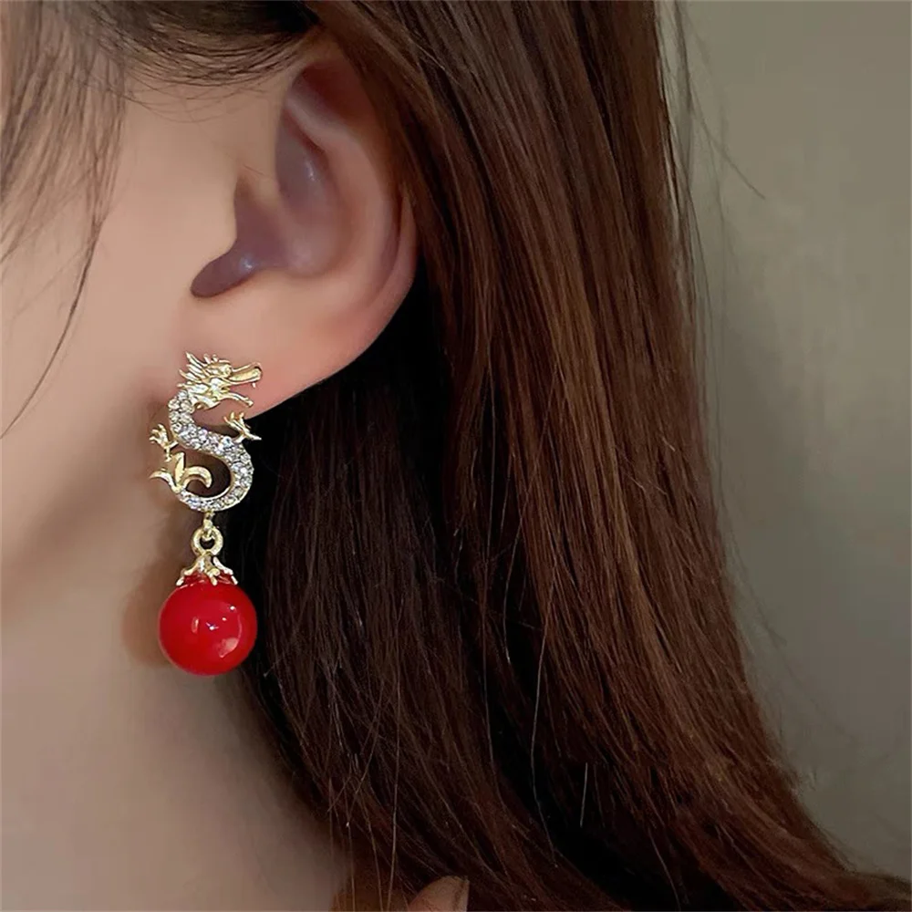 DRAGON FENG SHUI EARRINGS (PAIR)