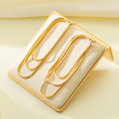 CHAIN TASSEL EARRINGS (PAIR)