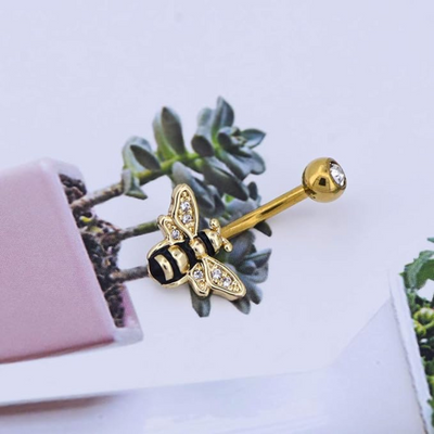 BELLY BUTTON BEE RING