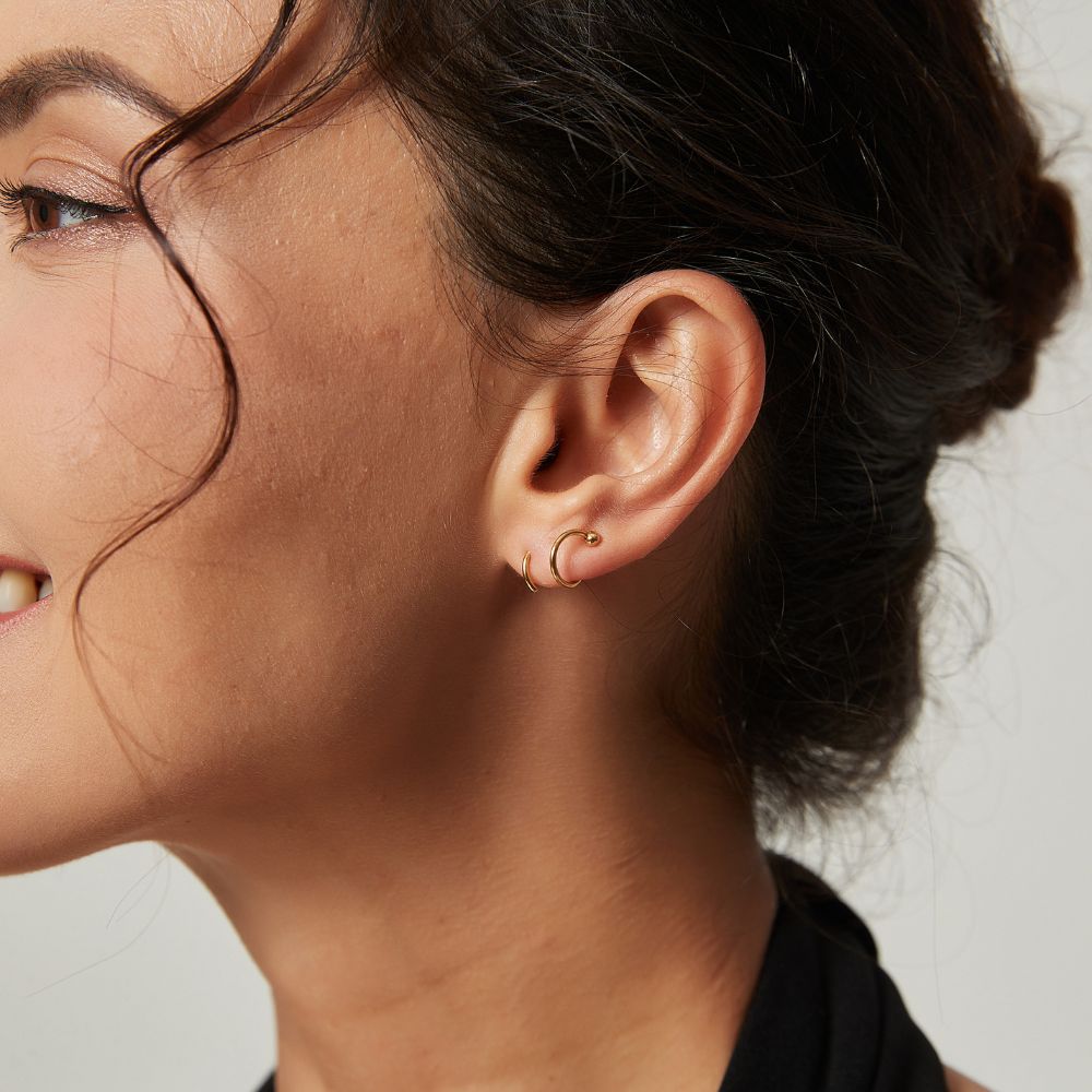 SOPHISTICATED TWIST EARRINGS (PAIR)