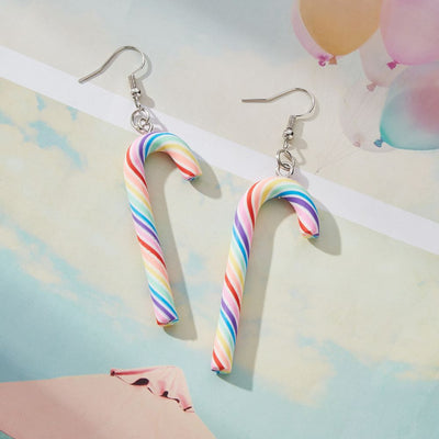 CANDY CANE EARRINGS (PAIR)