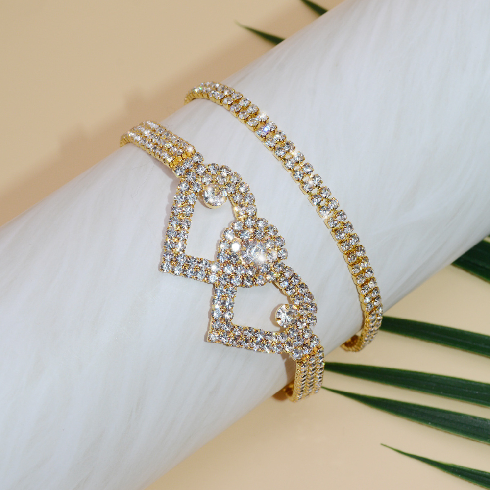 SPARKLING HEART ANKLET