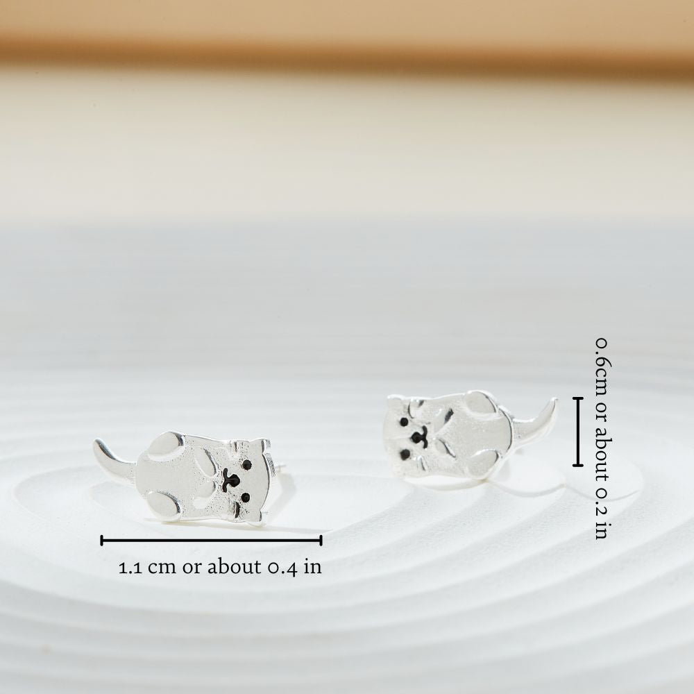OTTER STUD EARRINGS (PAIR)