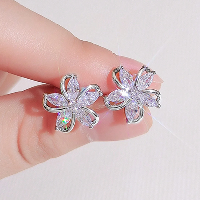 EXQUISITE FLOWER EARRINGS (PAIR)