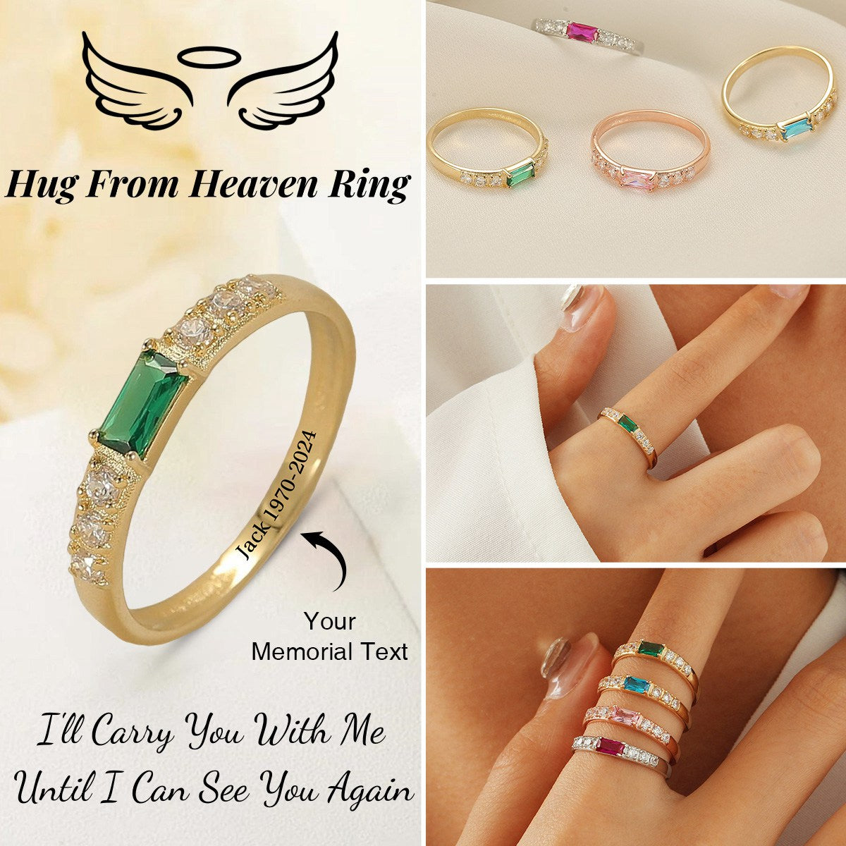 Birthstone Memorial Ring