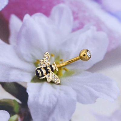 BELLY BUTTON BEE RING