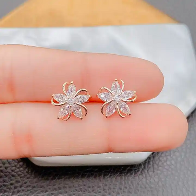 EXQUISITE FLOWER EARRINGS (PAIR)