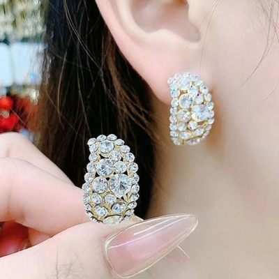 EVERLASTING DIAMOND HOOPS (PAIR)