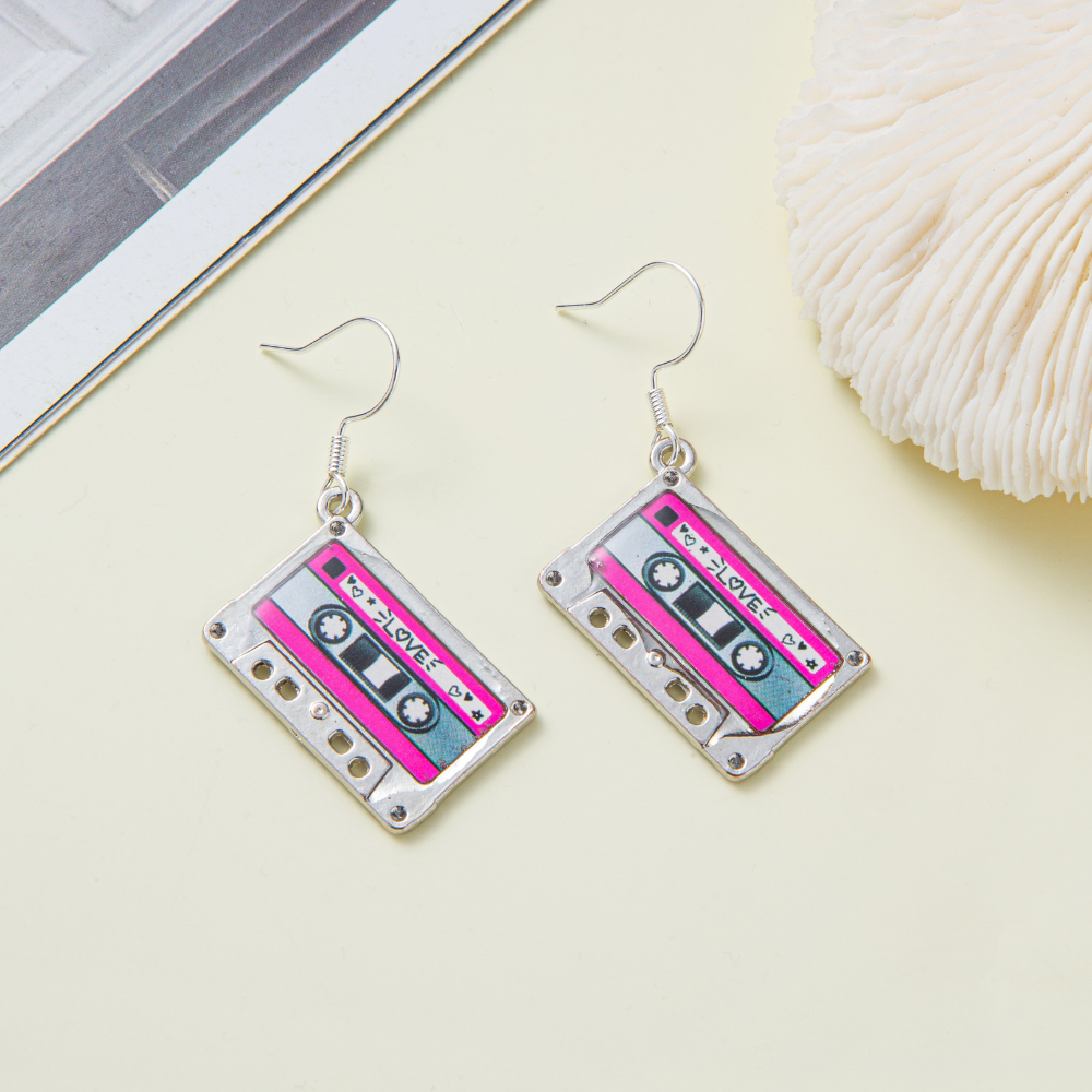 CASSETTE TAPE EARRINGS (PAIR)