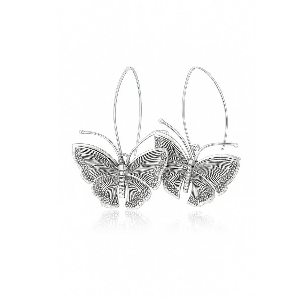 Ingram - Vintage butterfly earrings made of silver