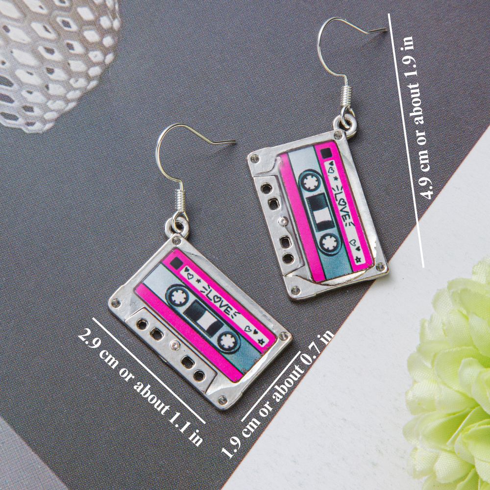 CASSETTE TAPE EARRINGS (PAIR)