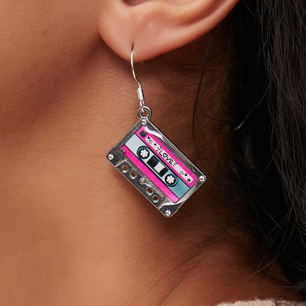 CASSETTE TAPE EARRINGS (PAIR)