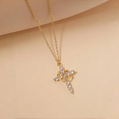 CROWN CROSS NECKLACE