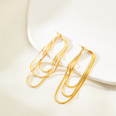 CHAIN TASSEL EARRINGS (PAIR)