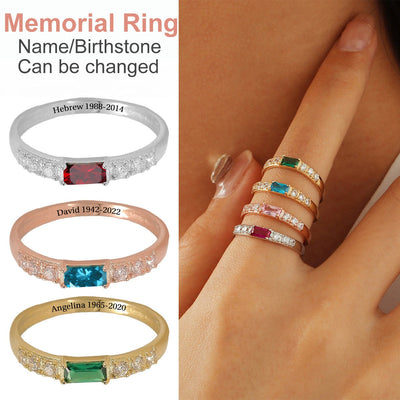 Birthstone Memorial Ring