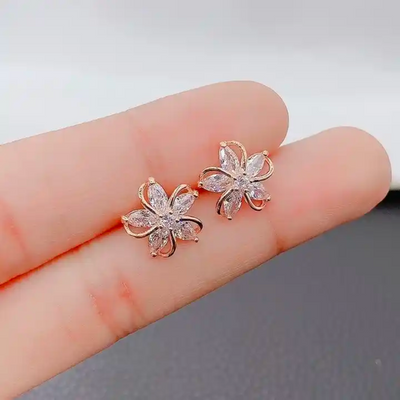 EXQUISITE FLOWER EARRINGS (PAIR)