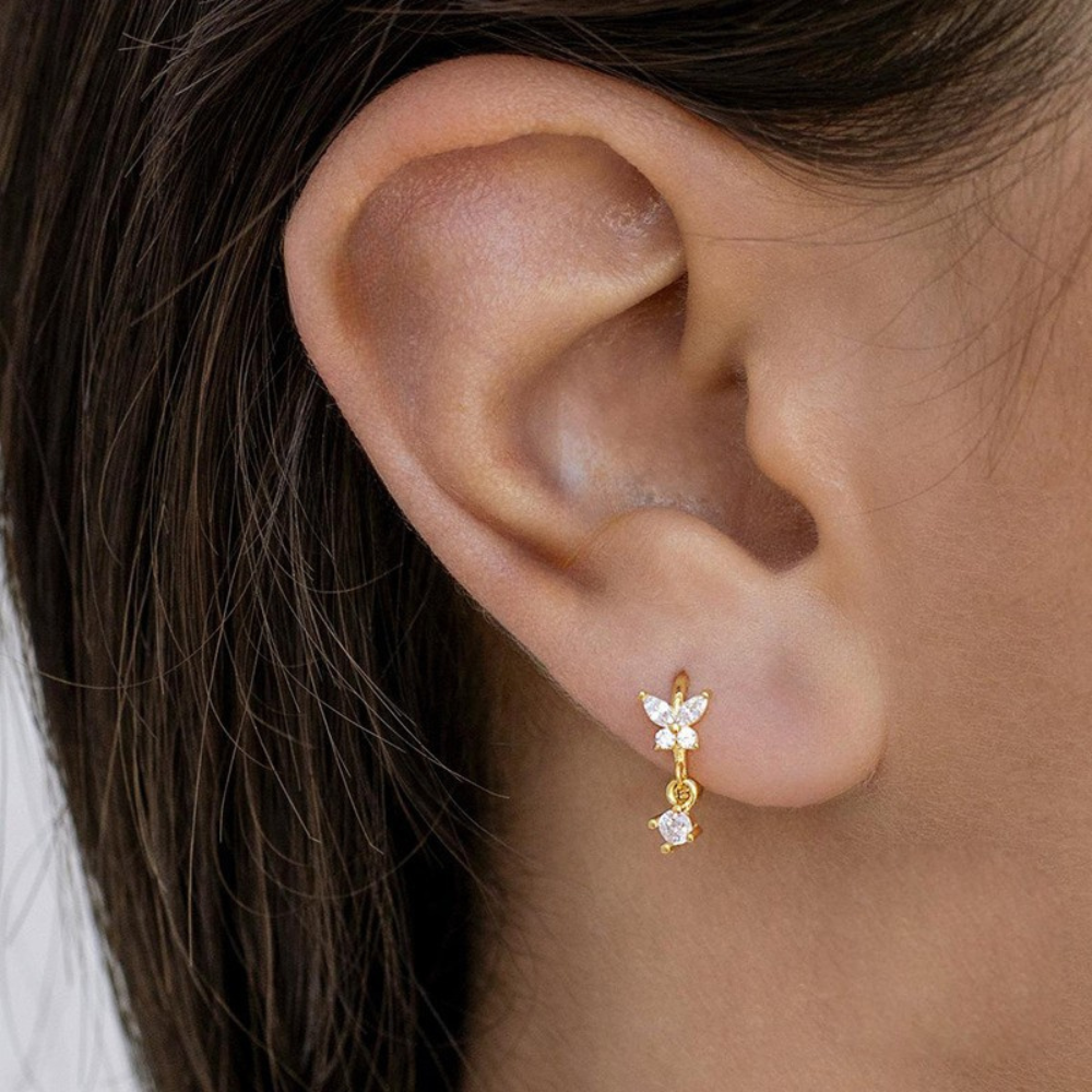 BUTTERFLY KISS EARRINGS (PAIR)
