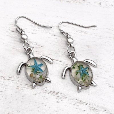 SEA TURTLE EARRINGS (PAIR)