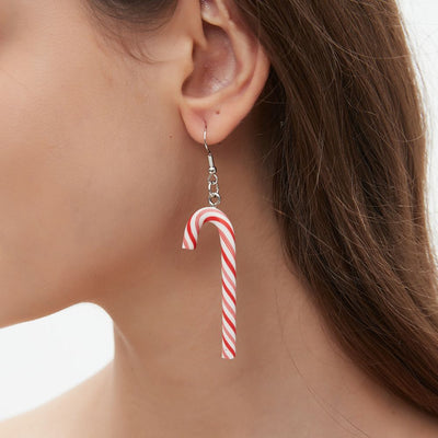 CANDY CANE EARRINGS (PAIR)