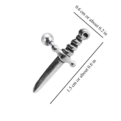 LITTLE DAGGER SWORD EARRINGS (PAIR)