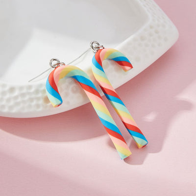 CANDY CANE EARRINGS (PAIR)